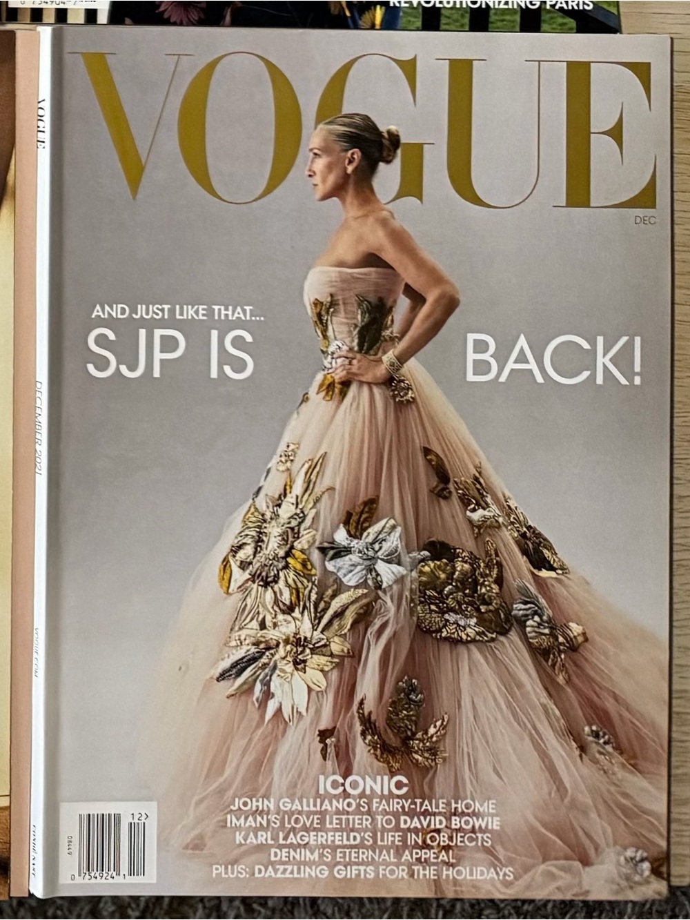 Vogue Magazine December 2021 Sarah Jessica Parker Cover